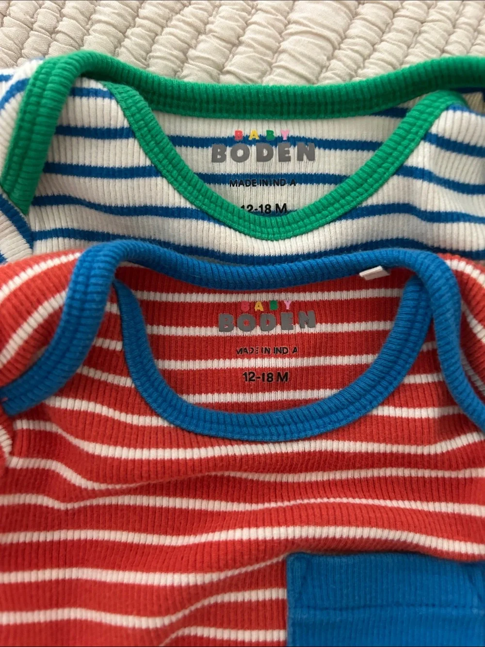 Baby Boden Matching Striped Shirts and Pants